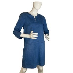 J. Jill Denim Blue Mini Dress